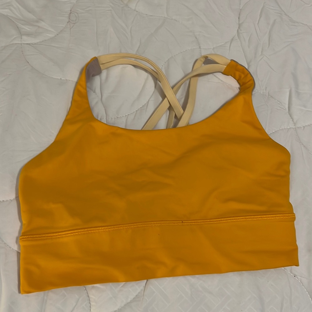 Lululemon sports bra align size 6 yellow